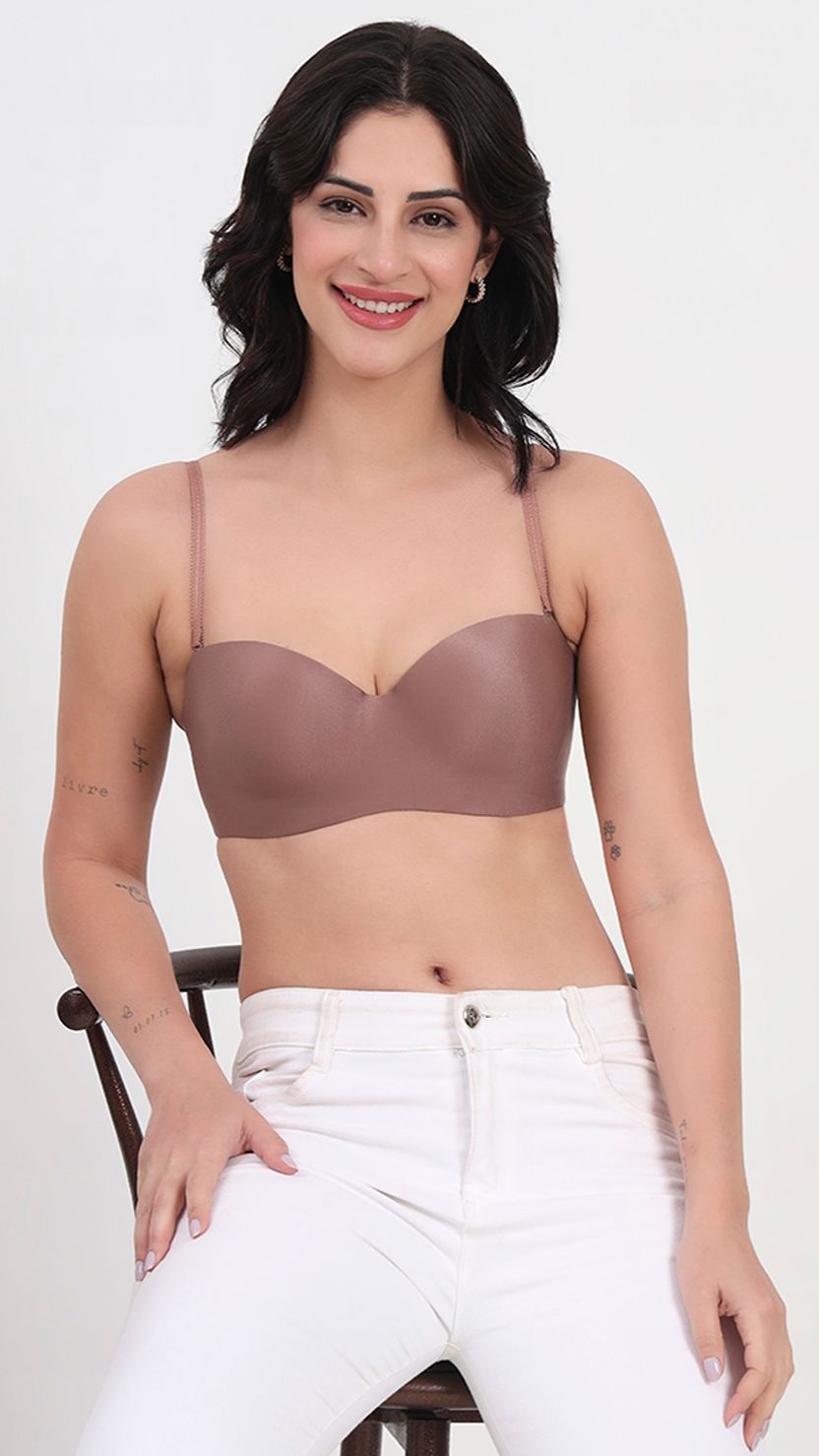 Triumph Soft Touch Skin Bandeau Padded Wired Seamless Bra