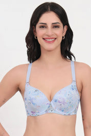 TRIUMPH 123I500 Floral Printed Underwired Lightly Padded All Day Comfort T-Shirt Bra