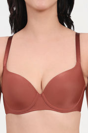 TRIUMPH-122I087/3 T-Shirt Bra 60 Invisible Wired Padded Body Make-Up Series Light Weight Seamless Support Everyday Bra