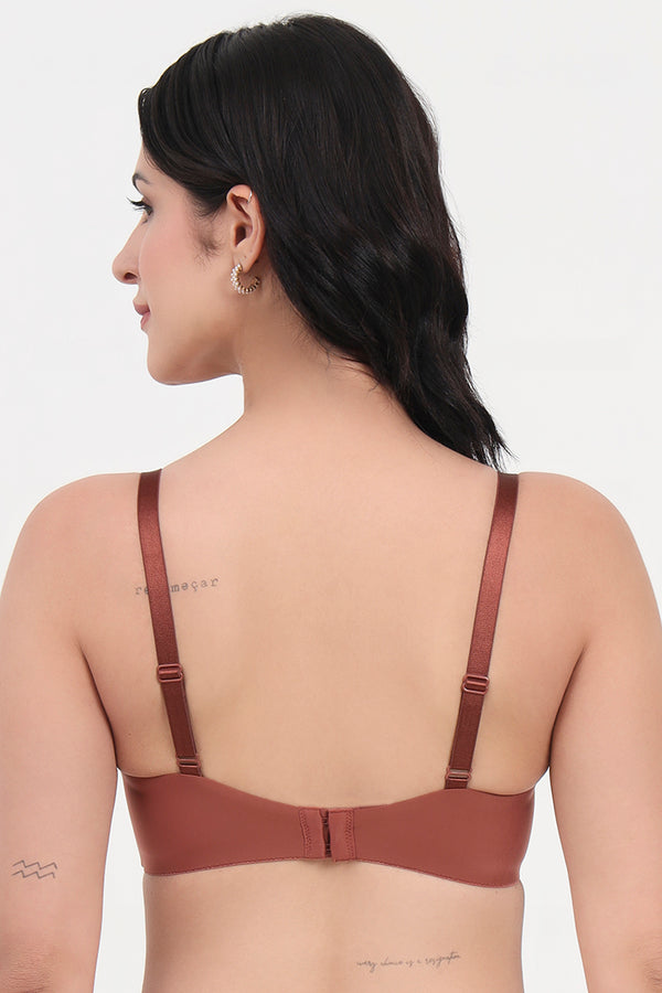 TRIUMPH-122I087 T-Shirt Bra 60 Invisible Wired Padded Body Make-Up Series Light Weight Seamless Support Everyday Bra