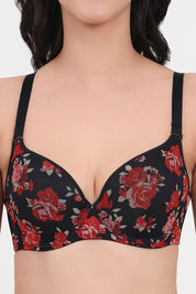 TRIUMPH 123I500 Floral Printed Underwired Lightly Padded All Day Comfort T-Shirt Bra