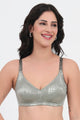 TRIUMPH 100I601 IQ Checked Non-Wired Non- Padded Minimizer Bra With All Day Comfort