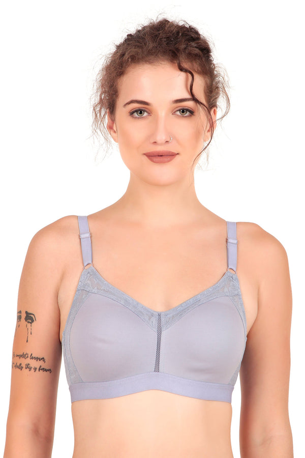 SLUUW BRA-SB002 - NON-PADDED NON-WIRED EVERYDAY SUPER SUPPORT MINIMIZER BRA -Tempest
