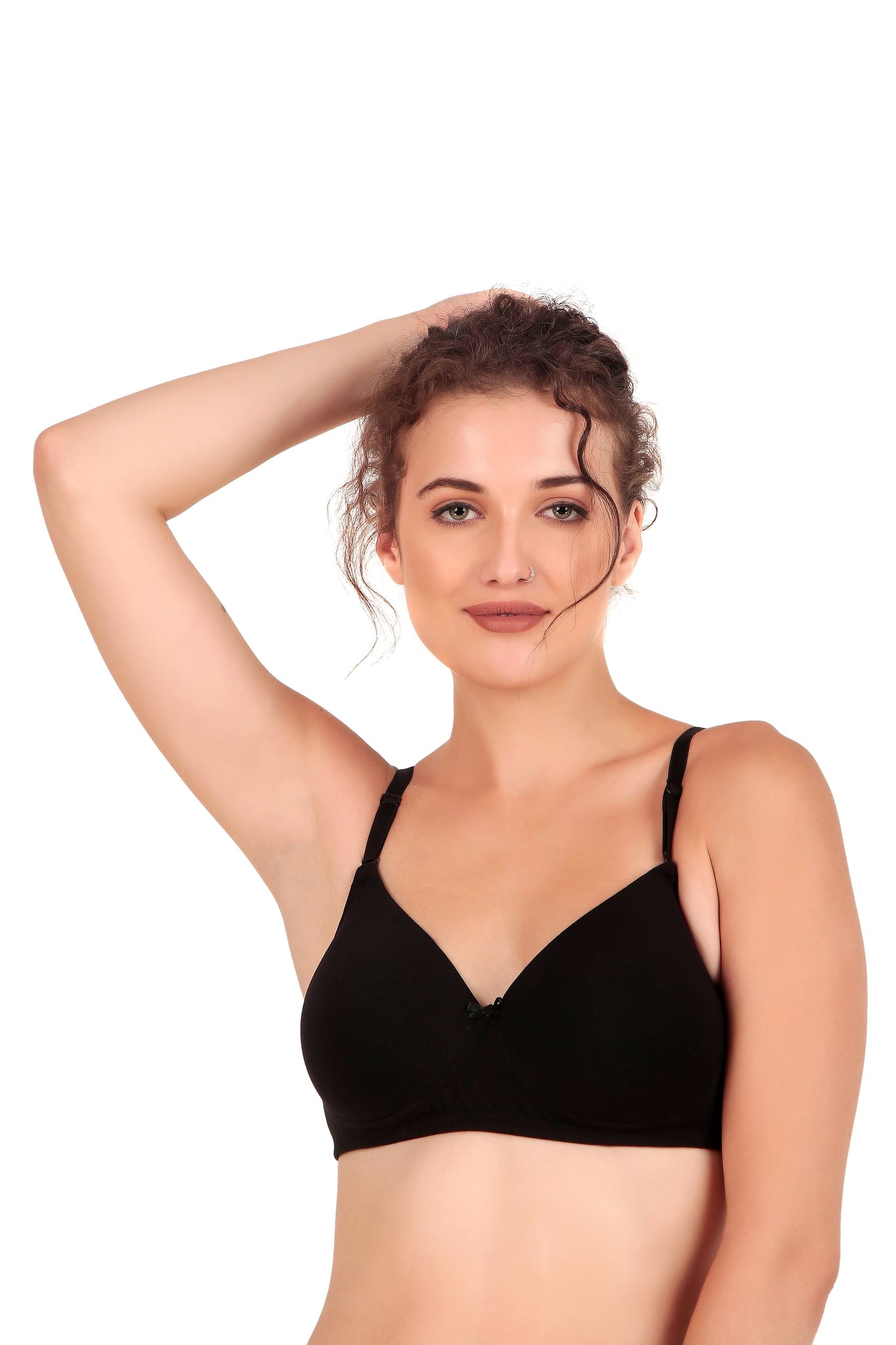 VONZZO BRACC1001 LIGHTLY PADDED WIREFREE FULL COVERAGE T SHIRT BRA