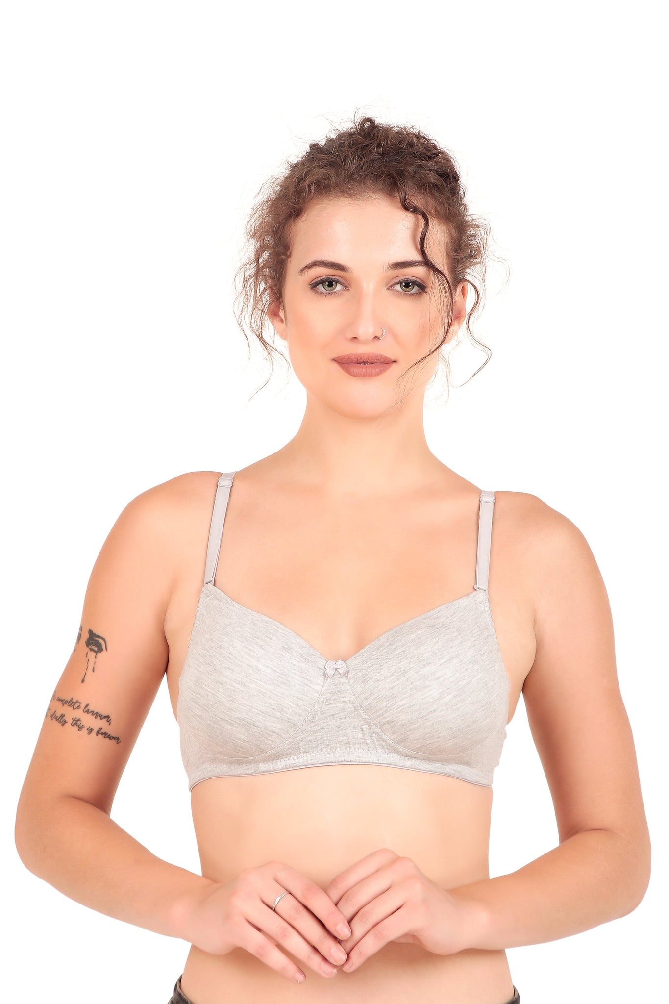 VONZZO BRACC1001 LIGHTLY PADDED WIREFREE FULL COVERAGE T SHIRT BRA