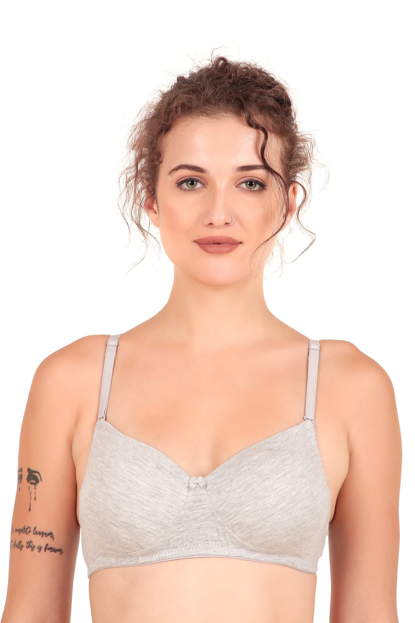 VONZZO BRACC1001 LIGHTLY PADDED WIREFREE FULL COVERAGE T SHIRT BRA