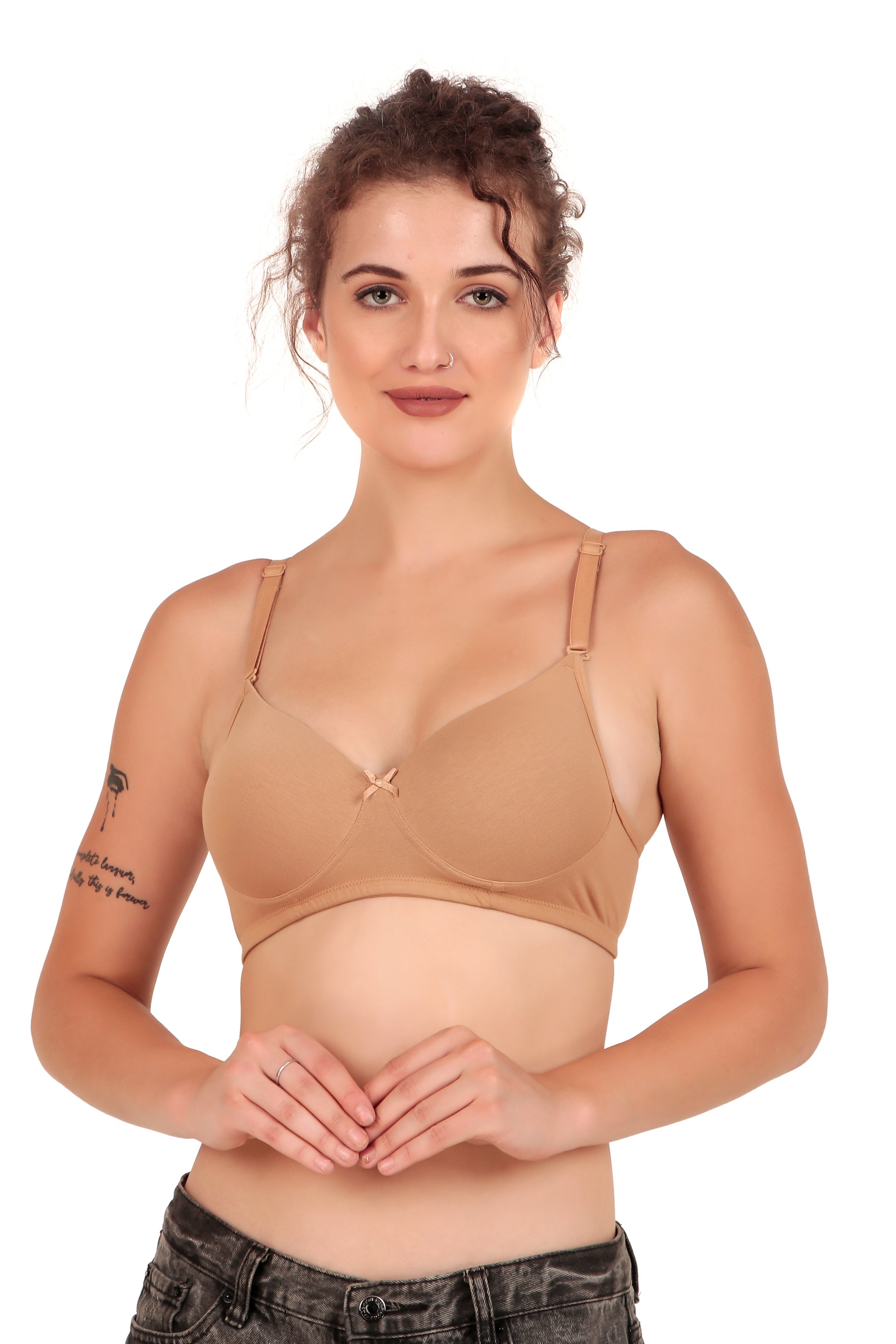 VONZZO BRACC3001 - SOLID SEAMLESS PUSH UP PADDED BRA