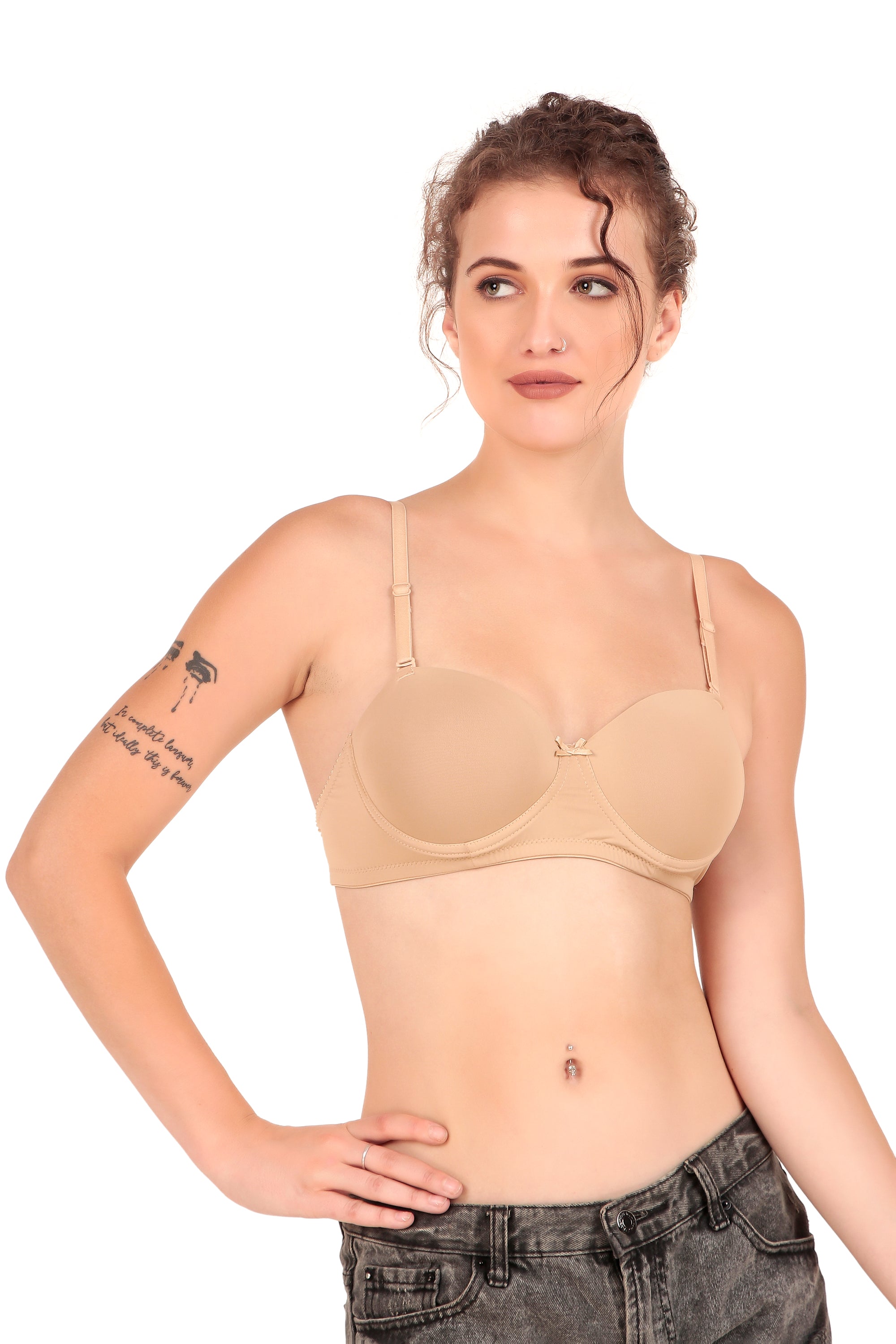 VONZZO BRAPE4001 - UNDERWIRED LIGHTLY PADDED BACKLESS T-SHIRT BRA