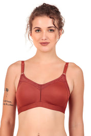 Rust Non-padded & Non-wired Bra