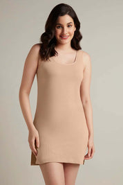 AMANTE KURTA SLIP -LIN02401-HAZELNUT