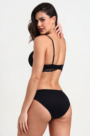 AXTZH Sheer Lace Edge Panty AP9001-BLACK