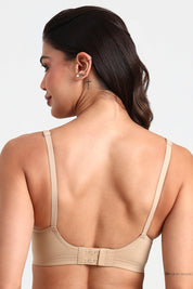 BELLAGIO Seamless Everyday Bra with Soft Support and Smooth Finish for Women BB0811-SKIN-CC101