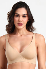 BELLAGIO Seamless Everyday Bra with Soft Support and Smooth Finish for Women BB0811-SKIN-CC101