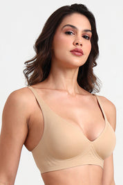 BELLAGIO Seamless Everyday Bra with Soft Support and Smooth Finish for Women BB0811-SKIN-CC101
