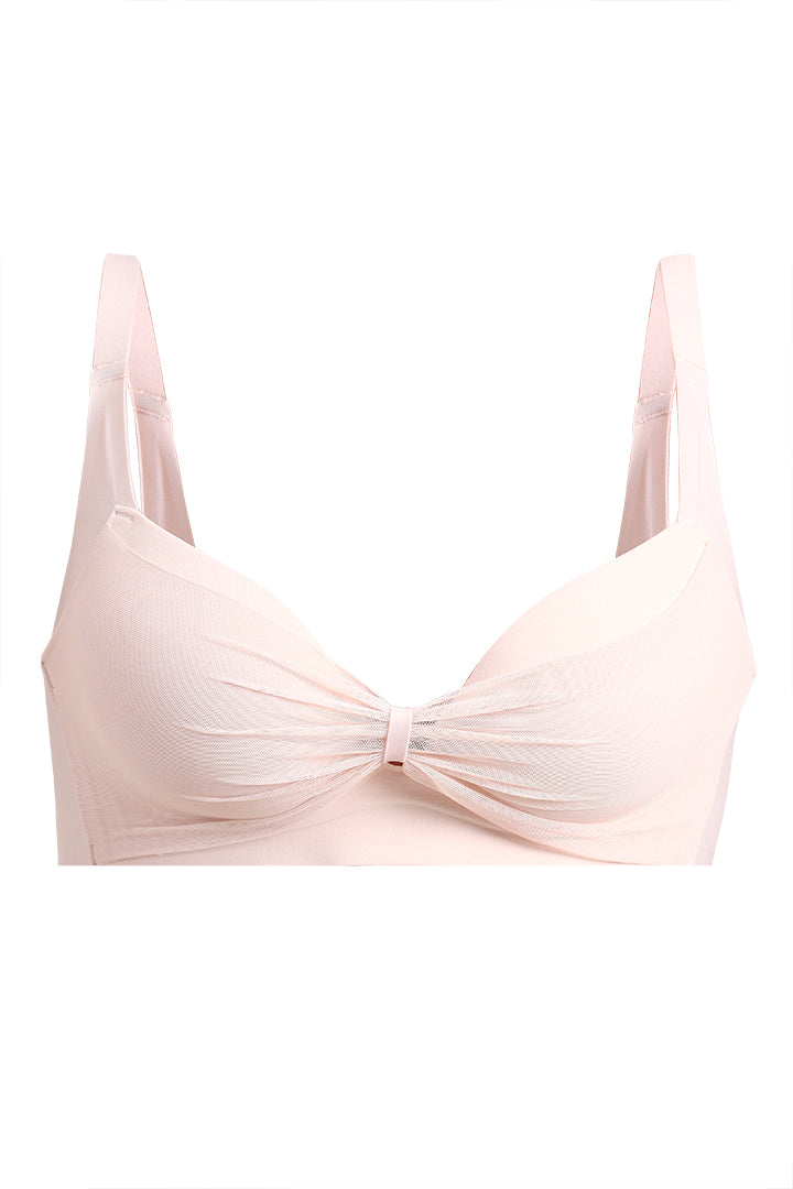 AXTZH Beautifully Designed Push-Up Bra for Women with Elegant Detailing and Everyday Comfort X2510-BLUSH-CP402