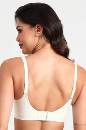 AXTZH Beautifully Designed Push-Up Bra for Women with Elegant Detailing and Everyday Comfort X2510-IVORY-CP402