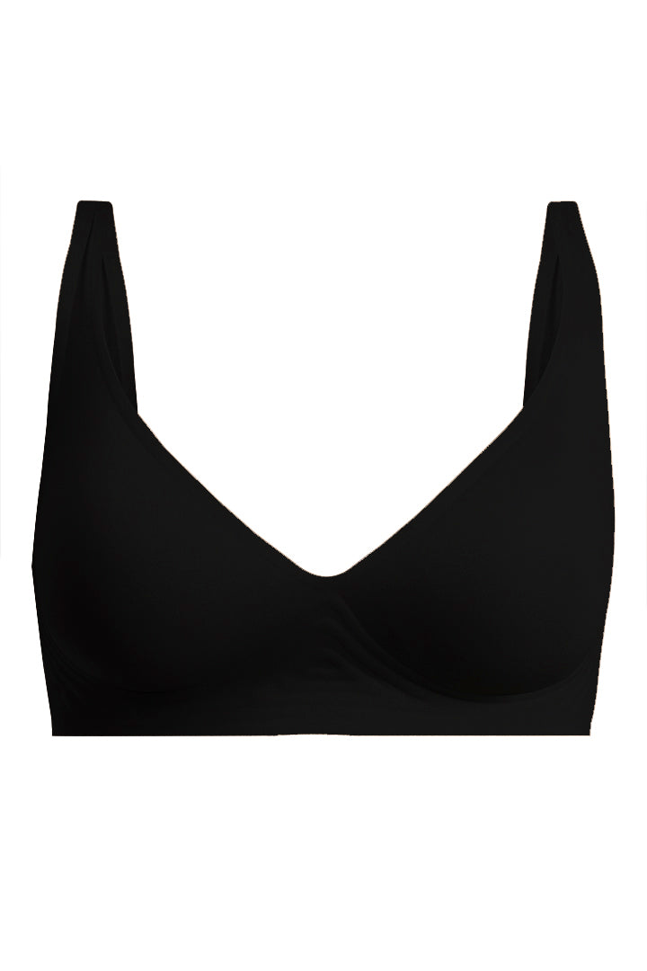 BELLAGIO  Seamless Everyday Bra with Soft Support and Smooth Finish for Women BB0811-BLACK-CC101