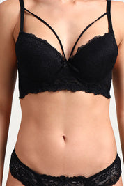 AXTZH Women’s Lingerie Panty Crafted with Delicate Lace for Alluring Comfort AP3102-BLACK