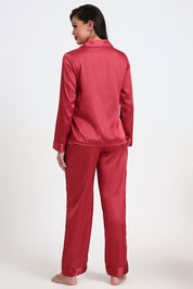 AXTZH Elegant and Comfortable Women’s Nightwear Ensemble for Peaceful Evenings and Restful Sleep X8139-ROUGE-WC2S