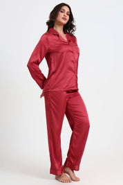 AXTZH Elegant and Comfortable Women’s Nightwear Ensemble for Peaceful Evenings and Restful Sleep X8139-ROUGE-WC2S