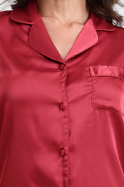 AXTZH Elegant and Comfortable Women’s Nightwear Ensemble for Peaceful Evenings and Restful Sleep X8139-ROUGE-WC2S