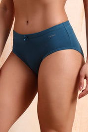 AMANTE Insert Elastic Waistband Hipster Solid Assorted Panty (Pack of 3 Colors & Prints May Vary) PPK43005-SOLID