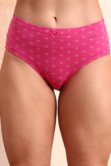 AMANTE Inner Elastic Waistband Hipster Assorted Panty (Pack of 3 Colors & Prints May Vary) PPK43105-PRINT