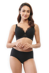 XIXILI OXB6051 dania curves floral embroidered demi bra