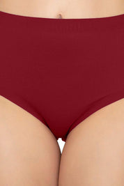 AMANTE PAN11411-HENNA VANISH SOLID HIGH RISE BRIEF SEAMLESS PANTY