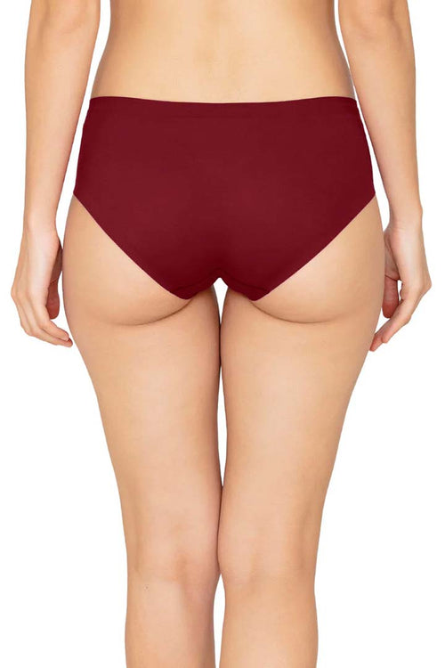 AMANTE PAN11412-HENNA VANISH SOLID LOW RISE HIPSTER SEAMLESS PANTY