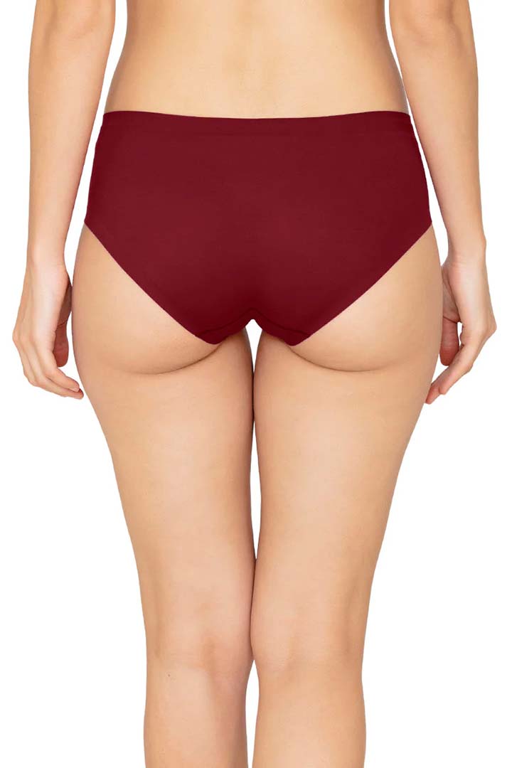 AMANTE PAN11412-HENNA VANISH SOLID LOW RISE HIPSTER SEAMLESS PANTY