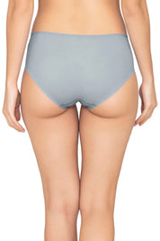 AMANTE PAN11412-SOFT GRAY VANISH SOLID LOW RISE HIPSTER SEAMLESS PANTY