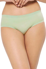 AMANTE PAN11412-SEAFOAM VANISH SOLID LOW RISE HIPSTER SEAMLESS PANTY