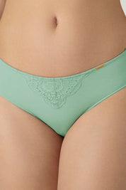 AMANTE PAN87701-AQUA FOAM LACE ELEGANCE BIKINI PANTY