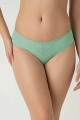 AMANTE PAN87701-AQUA FOAM LACE ELEGANCE BIKINI PANTY