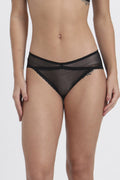 AXTZH PANTY AP9005 Sheer Bikini Panty with Lace Trim