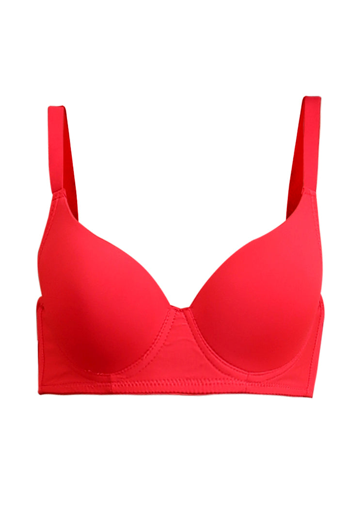 AXTZH Classic Contour Bra Offering Natural Shape, Gentle Lift, and Flawless Finish AB2355-RED-DP101