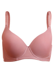 AXTZH Classic Contour Bra Offering Natural Shape, Gentle Lift, and Flawless Finish AB2355-ROSE-DP101