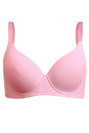 AXTZH Classic Contour Bra Offering Natural Shape, Gentle Lift, and Flawless Finish AB2355-BLUSH-DP101