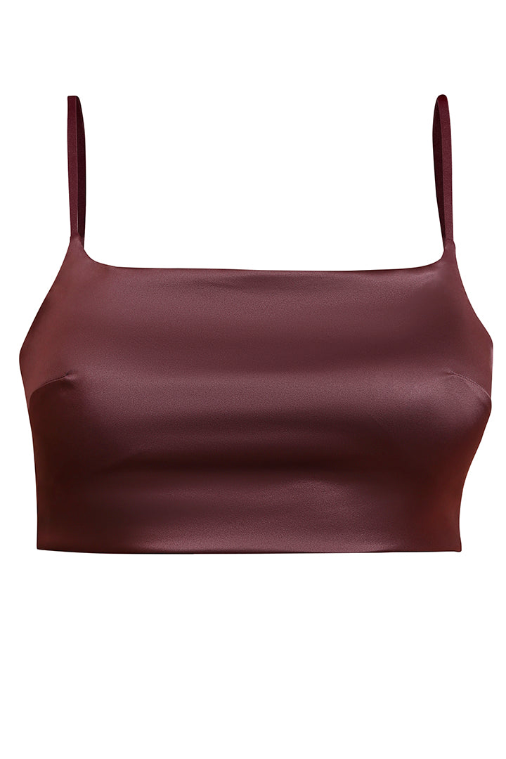 BELLAGIO Modern Essential Bra with Thin Straps, Smooth Contours, and Comfortable Fit BB5529-CHOCO-CS113