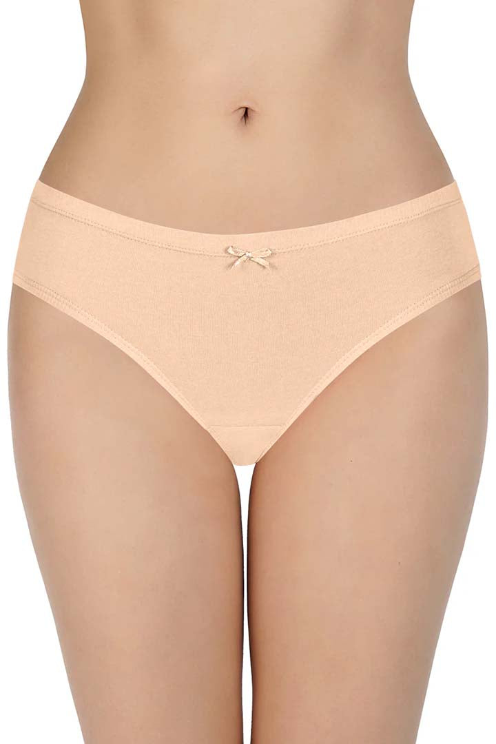AMANTE PPK33005-SOLID INNER ELASTIC WAISTBAND BIKINI ASSORTED PANTY (PACK OF 3)