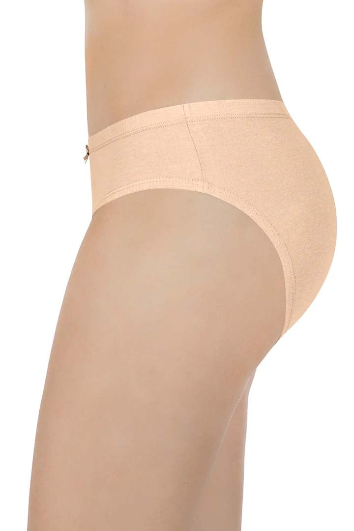 AMANTE PPK33005-SOLID INNER ELASTIC WAISTBAND BIKINI ASSORTED PANTY (PACK OF 3)