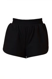 AXTZH Lightweight Outer Shorts Featuring Side Slits and Effortless Comfort-X0116-BLACK-ODF