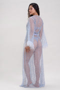 Mysthelle ELSA EMBELLISHED SHEER ROBE WITH BELT