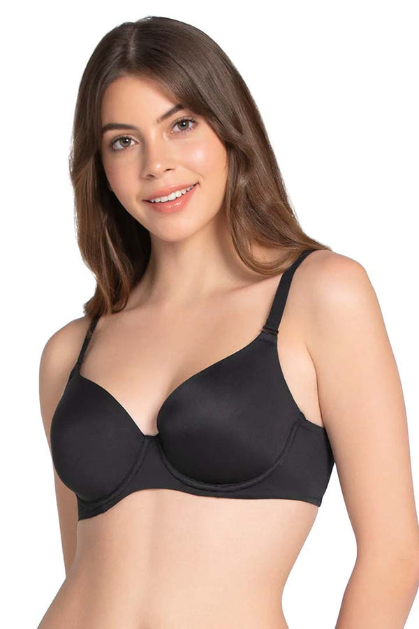 AMANTE BRA -BRA81601 Smooth Moves Padded Wired T-Shirt Bra - Black