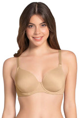 AMANTE BRA -BRA81601 Smooth Moves Padded Wired T-Shirt Bra - Sandalwood