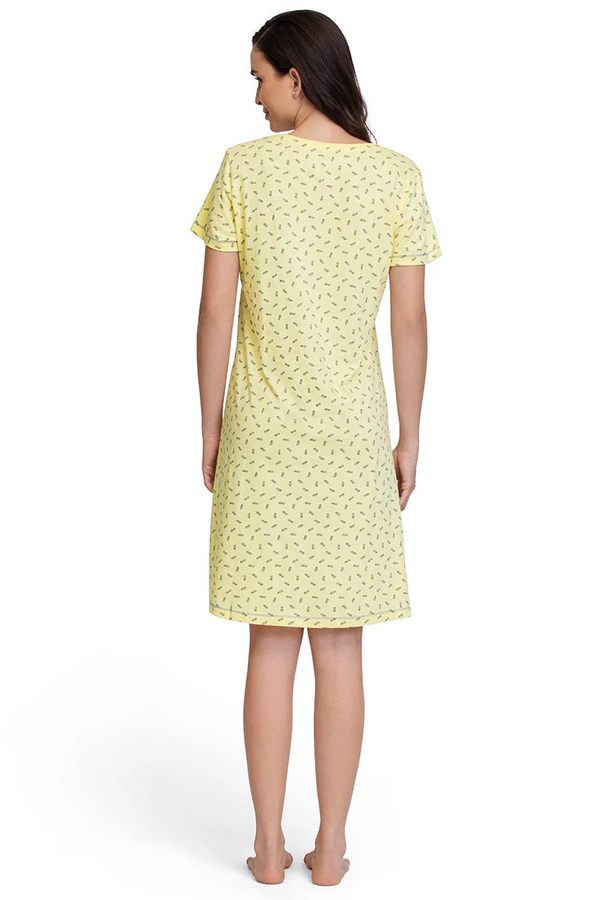 AMANTE SLB84701-DITSY FLORAL PR KNEE-LENGTH SLEEP DRESS