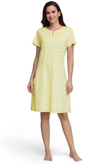 AMANTE SLB84701-DITSY FLORAL PR KNEE-LENGTH SLEEP DRESS