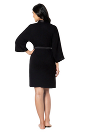 AMANTE SLP10104-BLACK SATIN EDGE ROBE