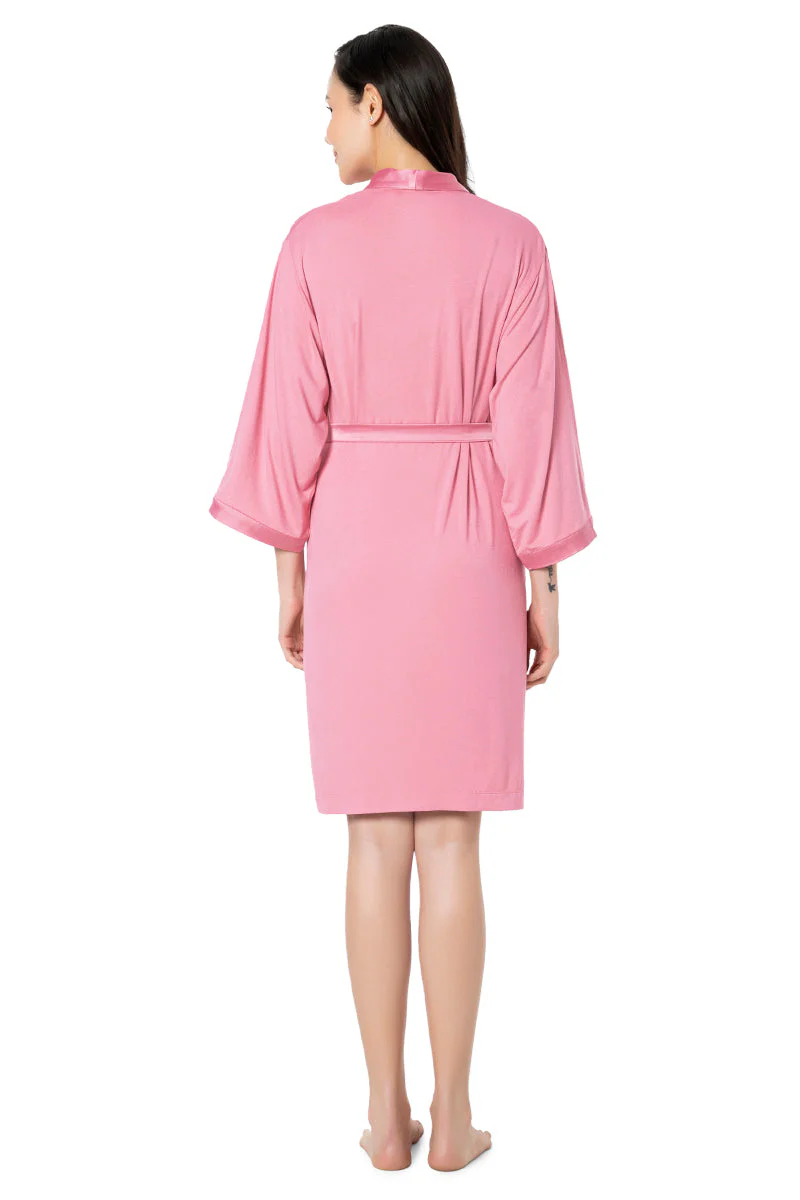 AMANTE SLP10104-CASHMERE ROSE SATIN EDGE ROBE